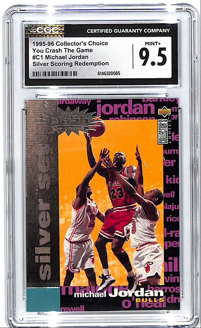 1995-96 Collectors Choice Michael Jordan You Crash the Game Silver Scoring Redemption CGC 9.5 Bulls