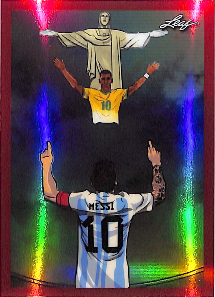 2026 Leaf Metallic Imaginations Lionel Messi #13 Red /199 Argentina