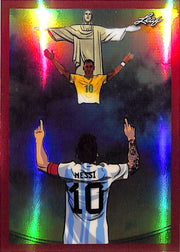2026 Leaf Metallic Imaginations Lionel Messi #13 Red /199 Argentina