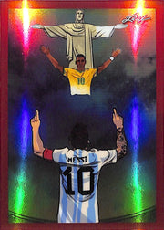 2026 Leaf Metallic Imaginations Lionel Messi #13 Red /199 Argentina