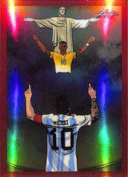 2026 Leaf Metallic Imaginations Lionel Messi #13 Red /199 Argentina