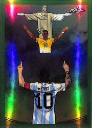2026 Leaf Metallic Imaginations Lionel Messi #13 Green /25 Argentina