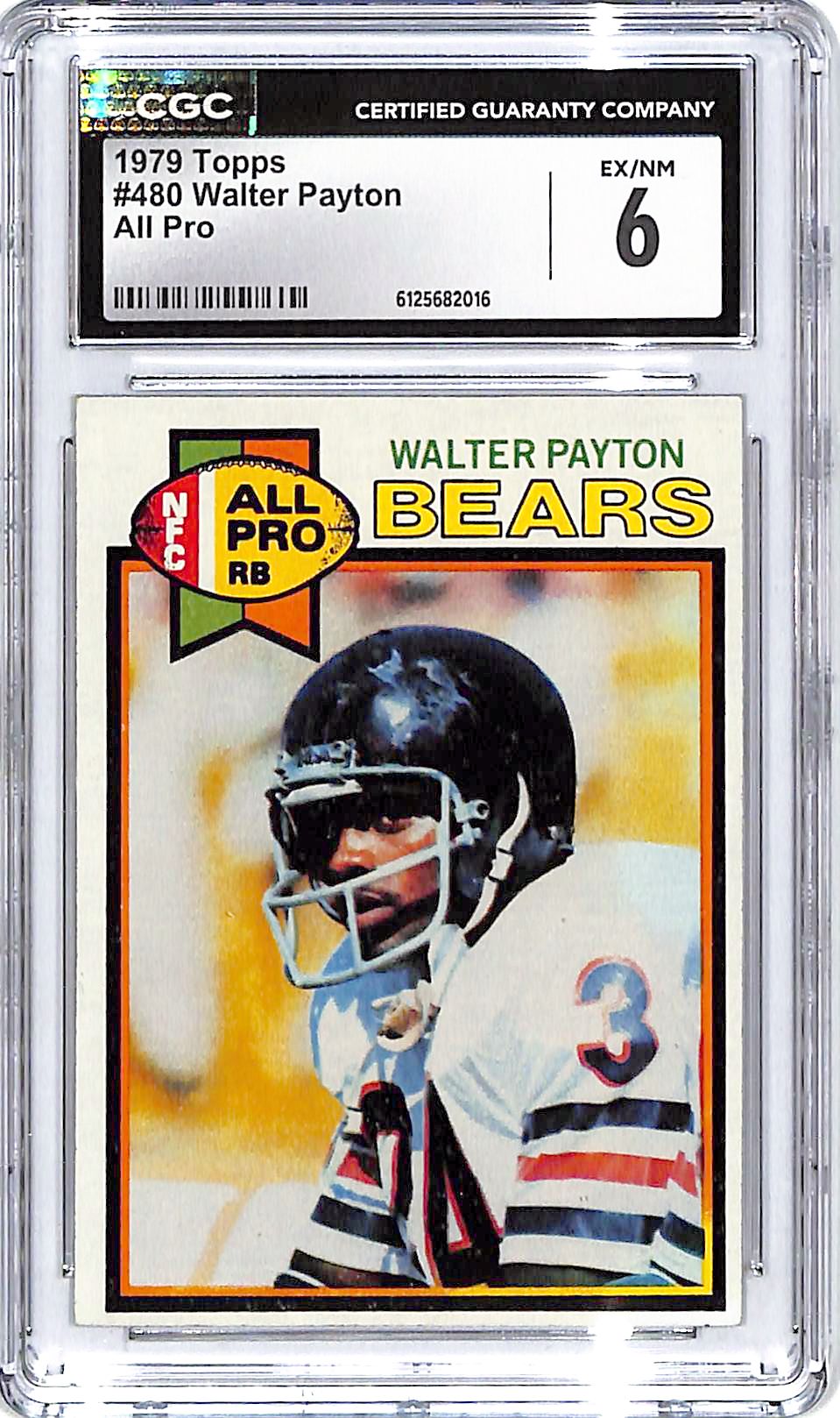 1979 Topps Walter Payton All Pro #480 CGC 6 Bears