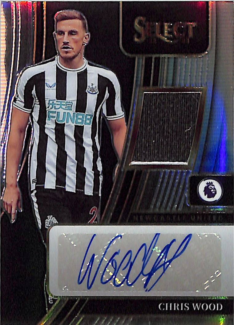 2022-23 Select Premier League Chris Wood Auto Autograph Patch Newcastle United