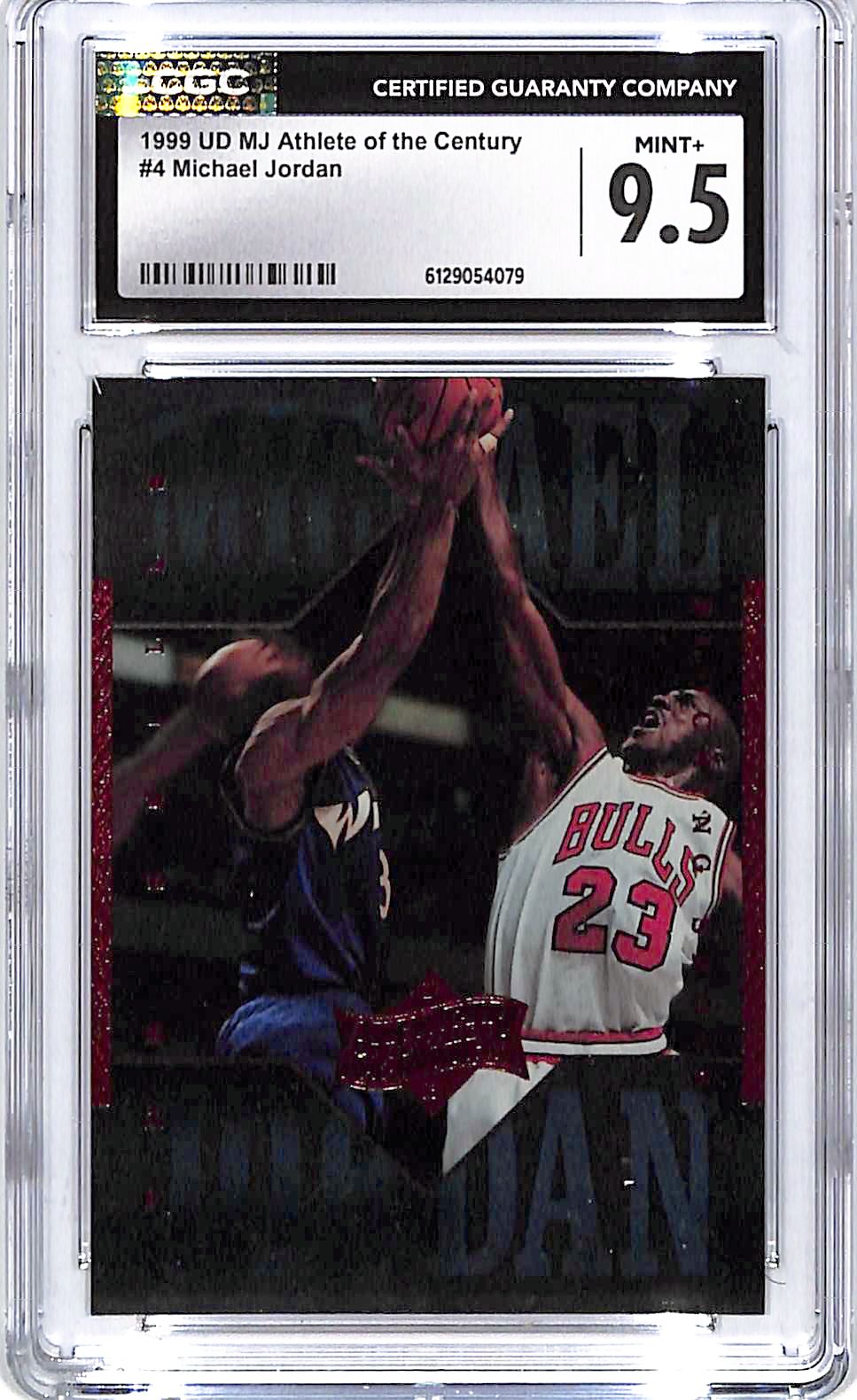 1999 Upper Deck MJ Athlete of the Century Michael Jordan #4 CGC 9.5 Bulls