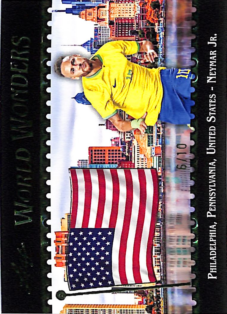 2026 Leaf World Wonders Neymar Jr Green /10 Brazil