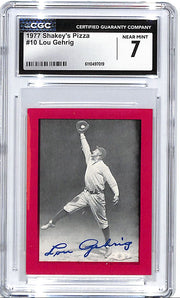 1977 Shakey's Pizza Lou Gehrig #10 CGC 7 Yankees