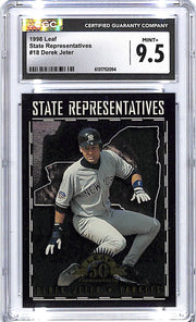 1998 Leaf Derek Jeter State Representatives /5000 CGC 9.5 Yankees