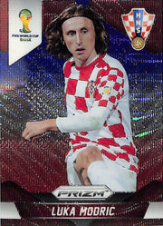 2014 Prizm World Cup Luka Modric Red White Blue Wave #118 Croatia