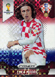 2014 Prizm World Cup Luka Modric Red White Blue Power Plaid  #118 Croatia