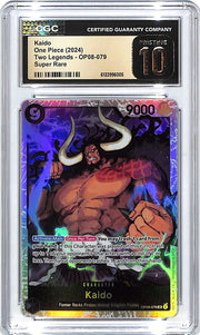 One Piece Two Legends OP08 Kaido Super Rare 079 CGC 10 Pristine