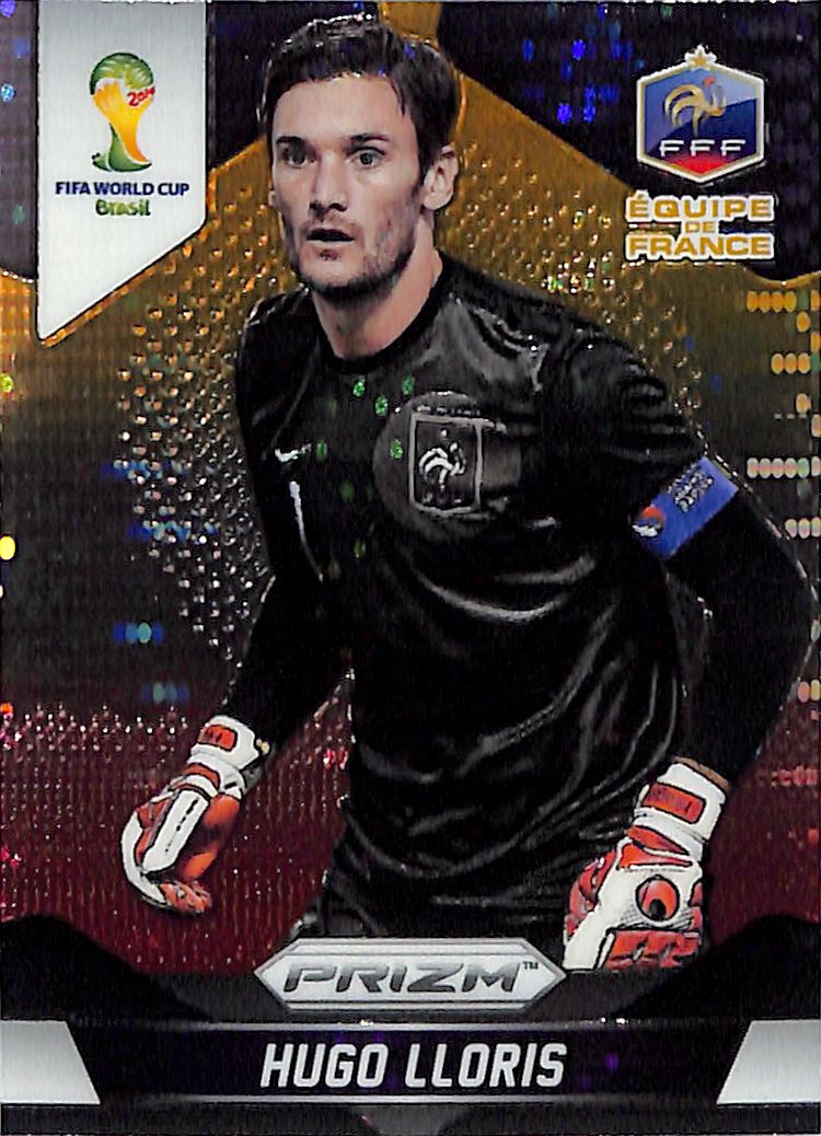 2014 Prizm World Cup Hugo Lloris Yellow Red Pulsar #75 France