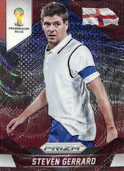 2014 Prizm World Cup Steven Gerrard Red White Blue Wave #139 England