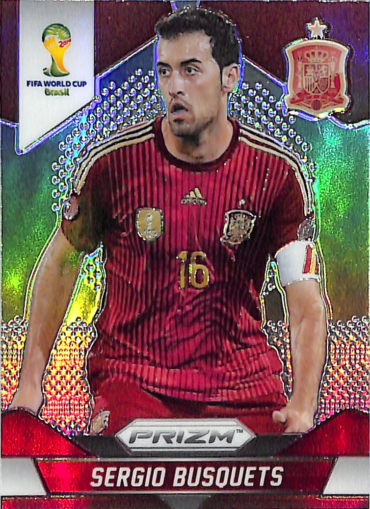 2014 Prizm World Cup Sergio Busquets Silver Prizm #174 Spain