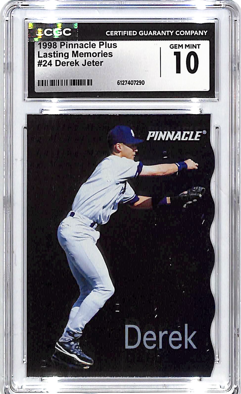 1998 Pinnacle Plus Derek Jeter Lasting Memories #24 CGC 10 Yankees