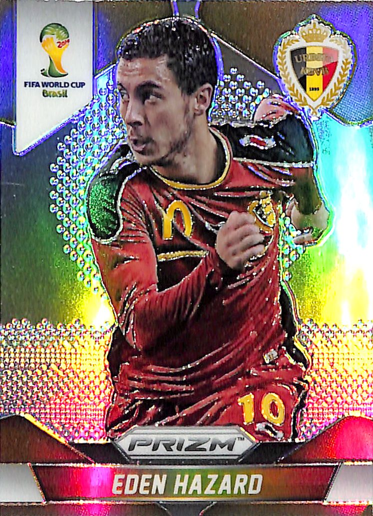 2014 Prizm World Cup Eden Hazard Silver Prizm #21 Belgium