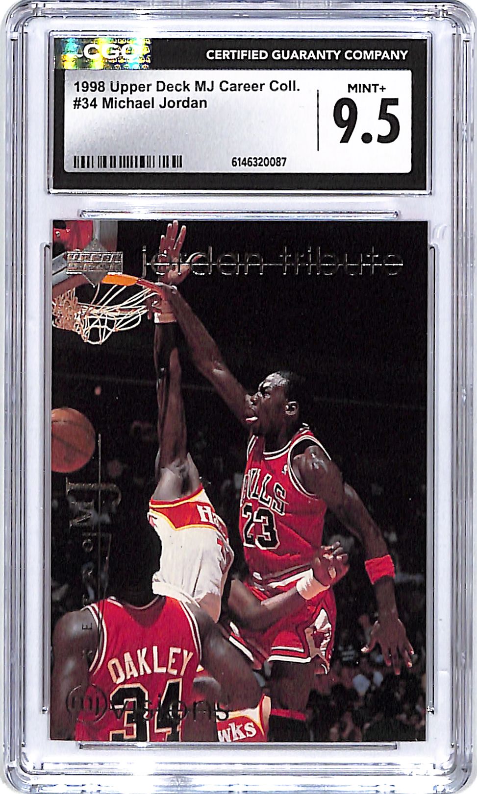 1998 Upper Deck MJ Career Collection Michael Jordan #34 CGC 9.5 Bulls
