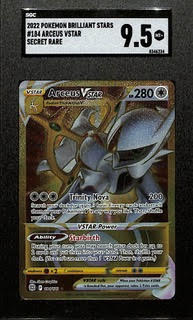 2022 Pokemon Brilliant Stars Arceus VMax Secret Rare 184/172 SGC 9.5 Mint+