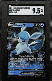 2021 Pokemon Evolving Skies Glaceon V 040/203 SGC 9.5 Mint+